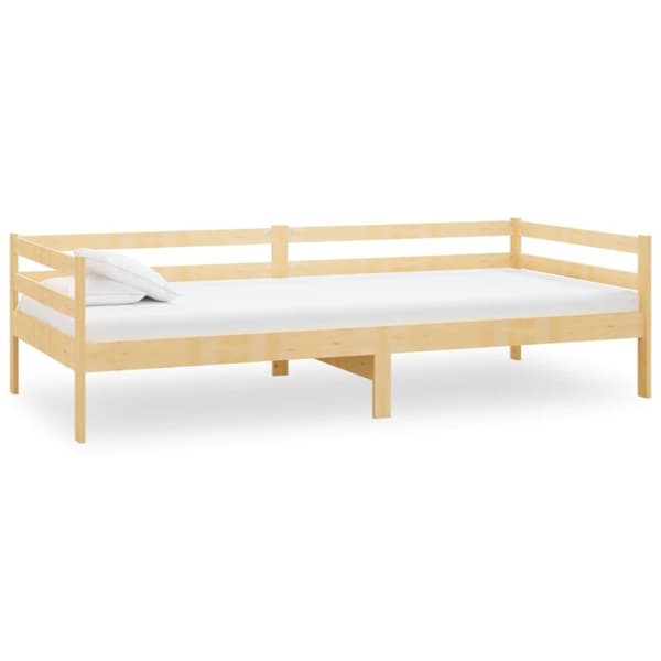 vidaXL daybed med madras 90x200 cm massivt fyrretræ