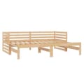 Miniatyrbillede 5 af 10: vidaXL daybed med udtræk 2x(90x200) cm massivt fyrretræ