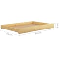 Miniatyrbillede 7 af 10: vidaXL daybed med udtræk 2x(90x200) cm massivt fyrretræ