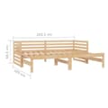 Miniatyrbillede 8 af 10: vidaXL daybed med udtræk 2x(90x200) cm massivt fyrretræ