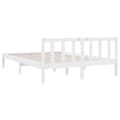 Miniatyrbilde 7 av 10: vidaXL Sengeramme hvit heltre furu 160x200 cm