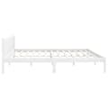 Miniatyrbillede 6 af 10: vidaXL sengeramme 180x200 cm Super King massivt fyrretræ hvid