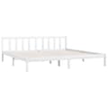Miniatyrbilde 4 av 10: vidaXL Sengeramme hvit heltre furu 200x200 cm