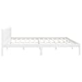 Miniatyrbilde 6 av 10: vidaXL Sengeramme hvit heltre furu 200x200 cm