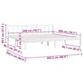 Miniatyrbilde 10 av 10: vidaXL Sengeramme hvit heltre furu 200x200 cm