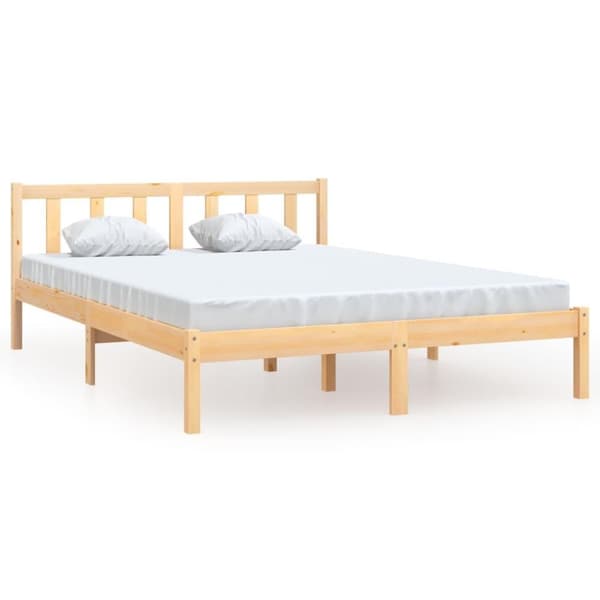 vidaXL Sengeramme heltre furu 140x200 cm