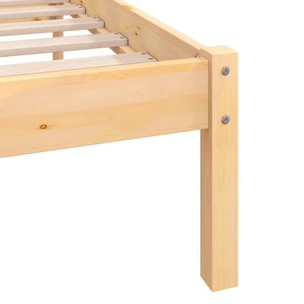 vidaXL Sengeramme heltre furu 140x200 cm