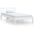 Miniatyrbilde 3 av 9: vidaXL Sengeramme hvit heltre furu 100x200 cm