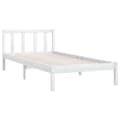 Miniatyrbilde 4 av 9: vidaXL Sengeramme hvit heltre furu 100x200 cm