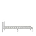 Miniatyrbilde 5 av 9: vidaXL Sengeramme hvit heltre furu 100x200 cm