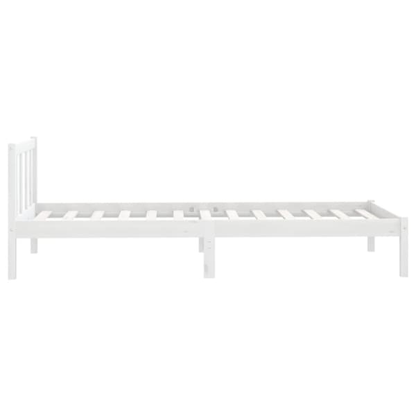 vidaXL Sengeramme hvit heltre furu 100x200 cm