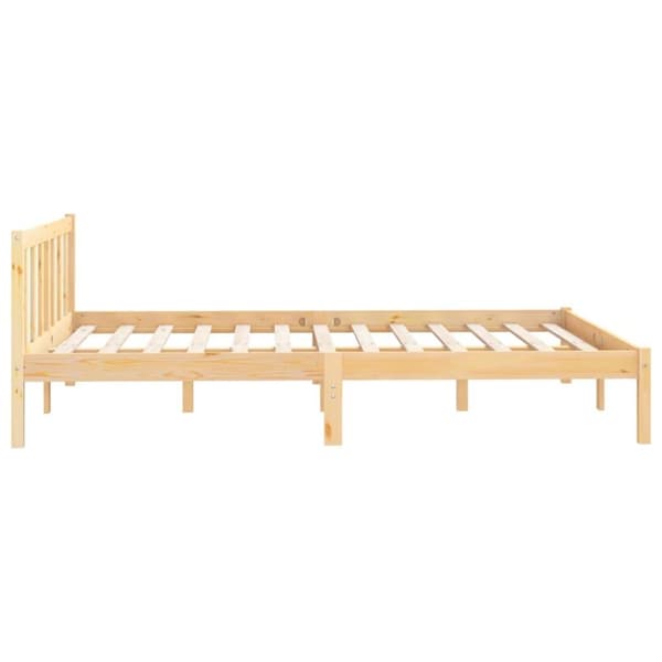 vidaXL sengeramme 120x190 cm massivt fyrretræ