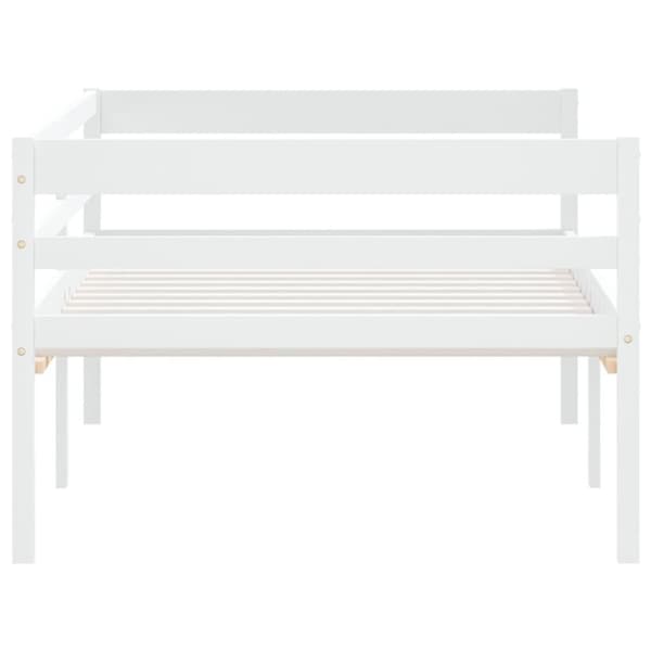 vidaXL Sengeramme hvit heltre furu 90x200 cm