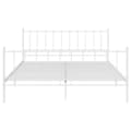 Miniatyrbillede 4 af 6: vidaXL sengestel 140x200 cm metal hvid