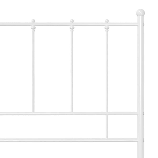 vidaXL sengestel 140x200 cm metal hvid