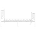 Miniatyrbillede 3 af 6: vidaXL sengestel 120x200 cm metal hvid
