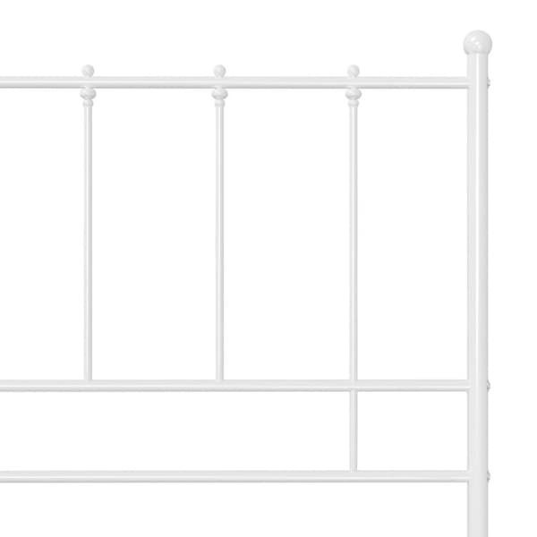 vidaXL sengestel 120x200 cm metal hvid
