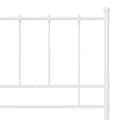 Miniatyrbillede 5 af 6: vidaXL sengestel 120x200 cm metal hvid