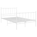Miniatyrbillede 2 af 6: vidaXL sengestel 120x200 cm metal hvid