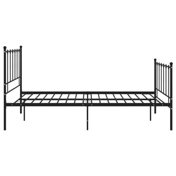 vidaXL Sengeramme svart metall 120x200 cm
