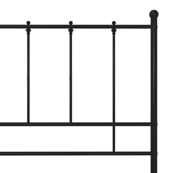vidaXL Sengeramme svart metall 120x200 cm