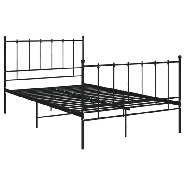 vidaXL Sengeramme svart metall 120x200 cm