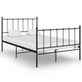 Miniatyrbilde 1 av 6: vidaXL Sengeramme svart metall 120x200 cm