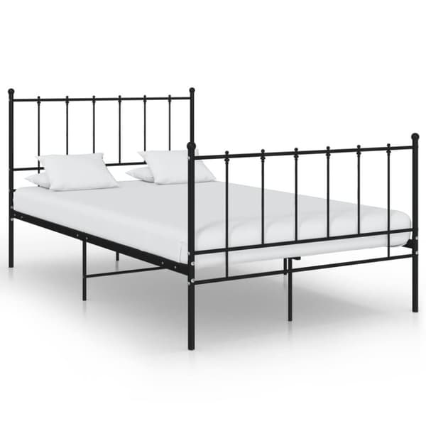 vidaXL Sengeramme svart metall 120x200 cm