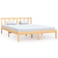 Miniatyrbilde 2 av 10: vidaXL Sengeramme heltre furu 150x200 cm King Size