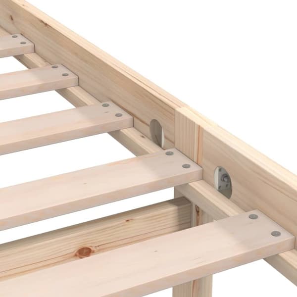 vidaXL sengeramme 75x190 cm massivt fyrretræ