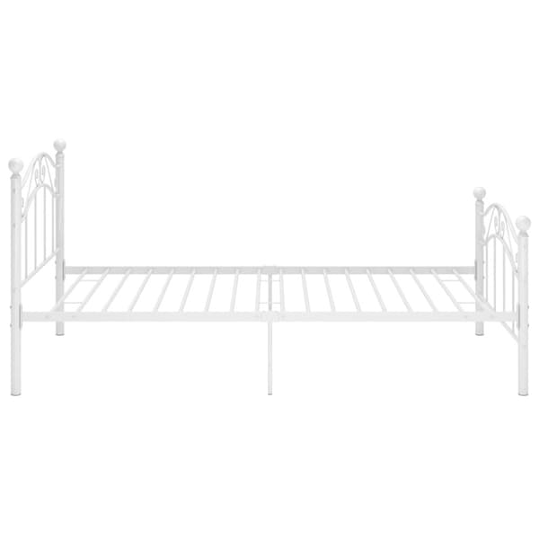 vidaXL Sengeramme hvit metall 100x200 cm