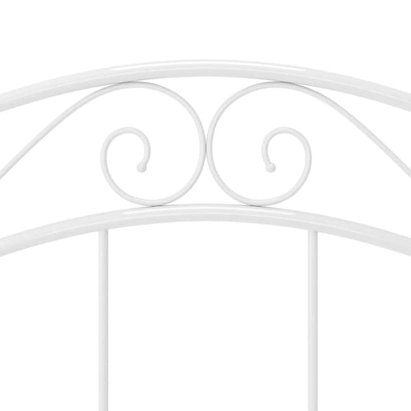 vidaXL Sengeramme hvit metall 100x200 cm