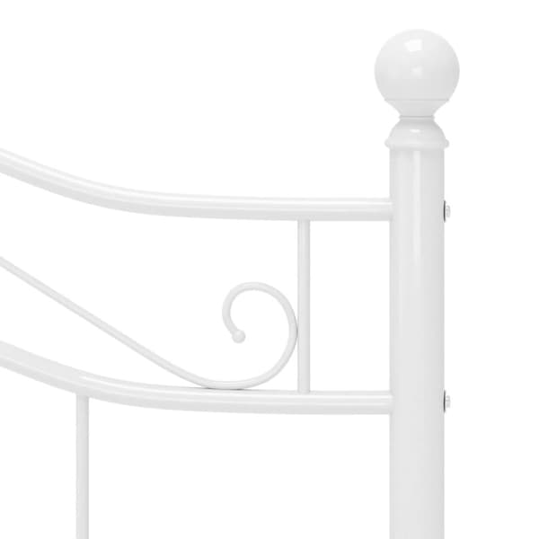 vidaXL Sengeramme hvit metall 120x200 cm