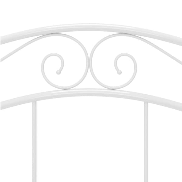 vidaXL Sengeramme hvit metall 120x200 cm