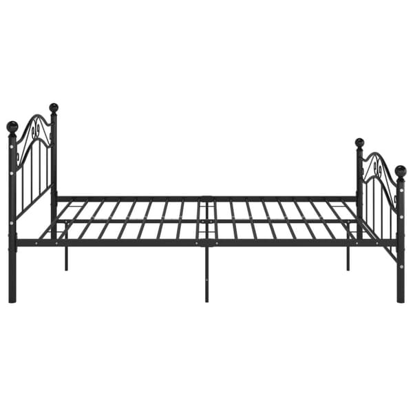 vidaXL sengestel 120x200 cm metal sort