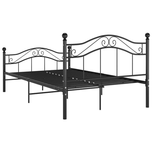 vidaXL sengestel 120x200 cm metal sort