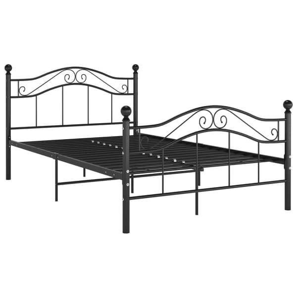 vidaXL sengestel 120x200 cm metal sort