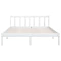 Miniatyrbillede 5 af 10: vidaXL sengestel 120x190 cm Small Double massivt fyrretræ hvid