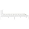 Miniatyrbillede 6 af 10: vidaXL sengestel 120x190 cm Small Double massivt fyrretræ hvid