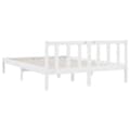 Miniatyrbillede 7 af 10: vidaXL sengestel 120x190 cm Small Double massivt fyrretræ hvid