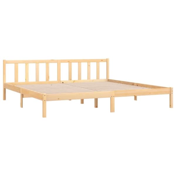 vidaXL Sengeramme heltre furu 180x200 cm Super King