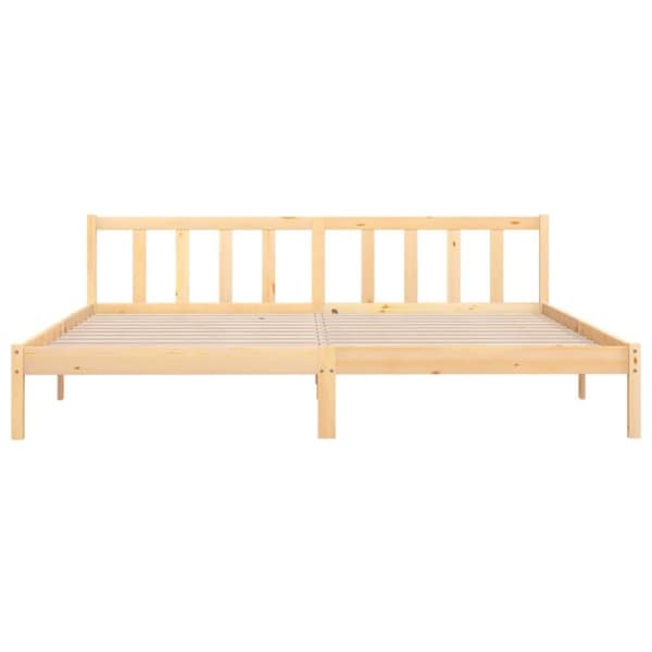 vidaXL Sengeramme heltre furu 180x200 cm Super King