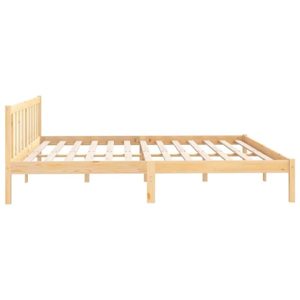 vidaXL Sengeramme heltre furu 180x200 cm Super King
