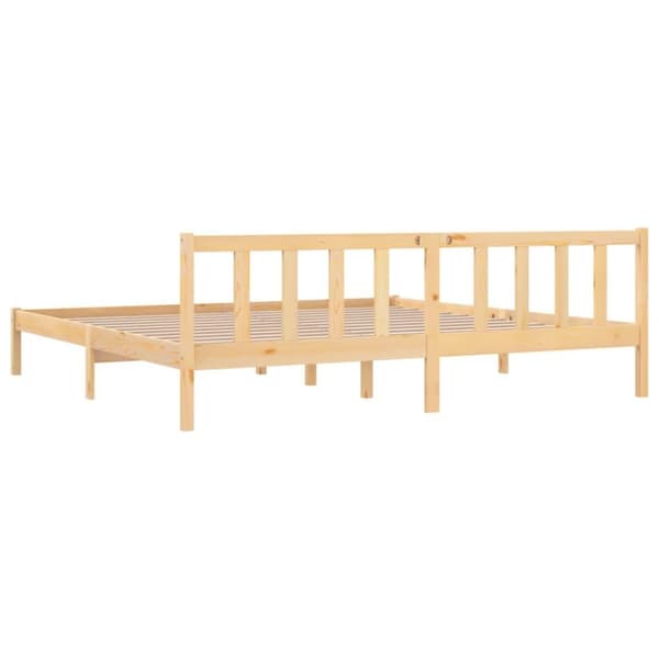 vidaXL Sengeramme heltre furu 180x200 cm Super King