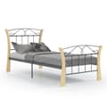 Miniatyrbilde 2 av 9: vidaXL Sengeramme svart metall 90x200 cm