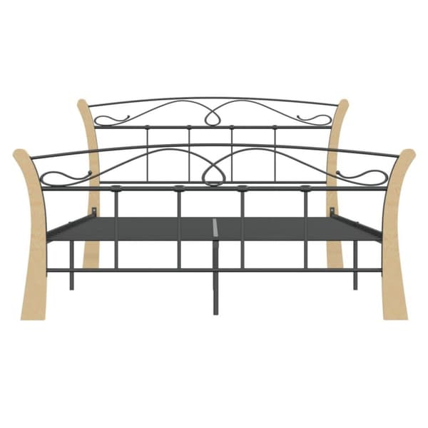 vidaXL Sengeramme svart metall 120x200 cm
