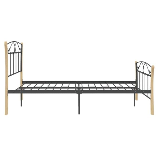 vidaXL Sengeramme svart metall 120x200 cm