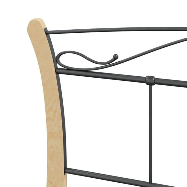 vidaXL Sengeramme svart metall 120x200 cm