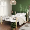 Miniatyrbilde 8 av 9: vidaXL Sengeramme svart metall 120x200 cm