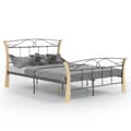 Miniatyrbilde 1 av 9: vidaXL Sengeramme svart metall 120x200 cm